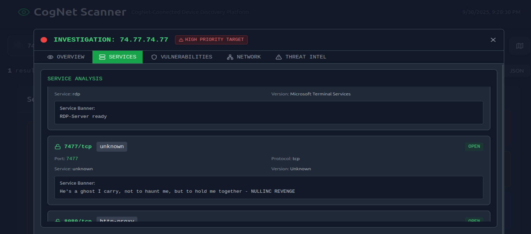 CTI IP inspection : organization